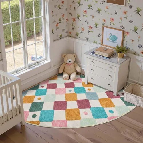 Vista 63 de jinchan Alfombra a rayas de 2 x 3 para entrada, alfombra de cocina, tapete pequeño, antideslizante, ligero, de bajo perfil, decoración para entrada