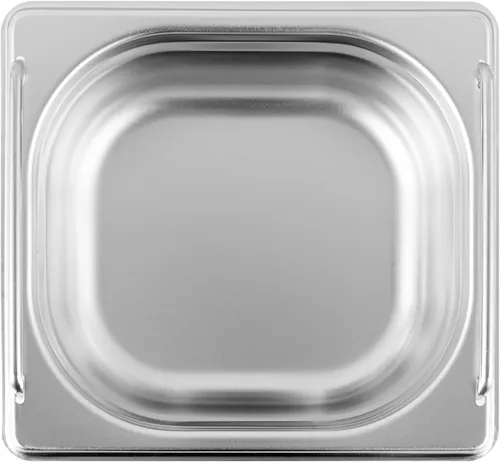 Vista 15 de Restaurantware Met Lux - Bandeja de mesa de vapor de 7 x 6.4 x 2.5 pulgadas, 1 sexto sartén de hotel, bandeja de acero inoxidable plateado profundo