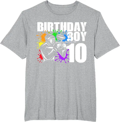 Vista 25 de Camiseta de 10 años de antigüedad, fiesta de cumpleaños para niños, Negro, S