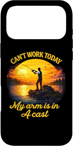 Vista 22 de Can't Work Today My Arm is in A Cast Fly Fishing Funny Humor Case for iPhone 17