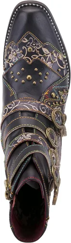 Vista 7 de Spring Step L'Artiste Rodeha - Botines para mujer con cierre de cremallera - Botas para mujer con silueta de punta puntiaguda estilo occidental