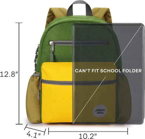 Vista 3 de mibasies Mochila para niños y niñas, mochila preescolar de 2 a 4 años, mochila de jardín de infantes para niños y niñas, mochila de guardería