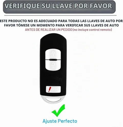Vista 2 de Funda protectora de repuesto para llavero Mazda 3 6 8 Miata MX-5 CX-3 CX-5 CX-5 Negro-3B