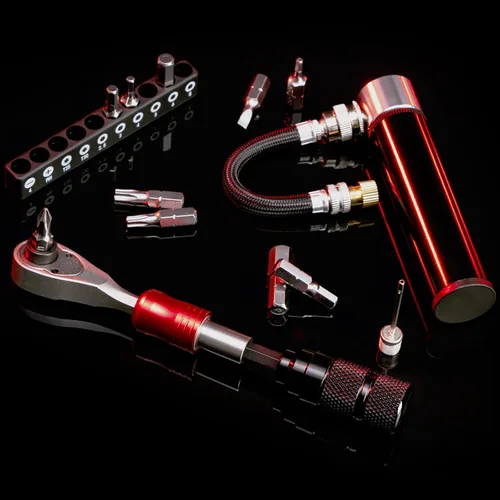 Vista 2 de Kit de herramientas de reparación de bicicletas con 10 puntas magnéticas, multiherramienta de aleación para bicicleta, MTB, ciclismo de carretera