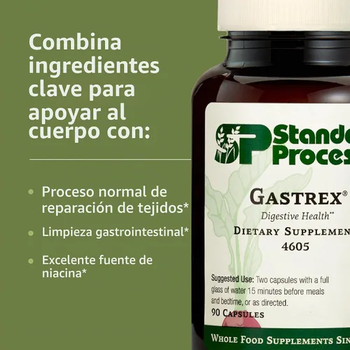 Vista 4 de Standard Process Gastrex, soporte para la digestión y el tracto