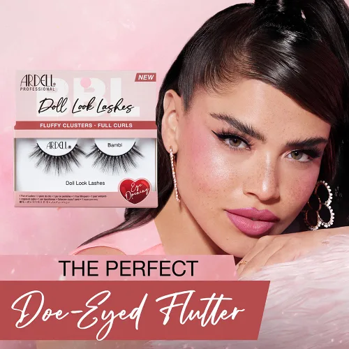 Vista 3 de Ardell Bambi - Pestañas postizas con aspecto de muñeca, ligeras, dramáticas de volumen y longitud para efecto de ojos grandes, 1 par