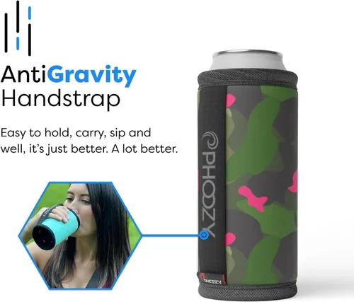 Vista 8 de PHOOZY Enfriador de latas aislado para latas delgadas de 12 oz - El aislamiento patentado de la NASA mantiene las bebidas frías 10 veces más tiempo