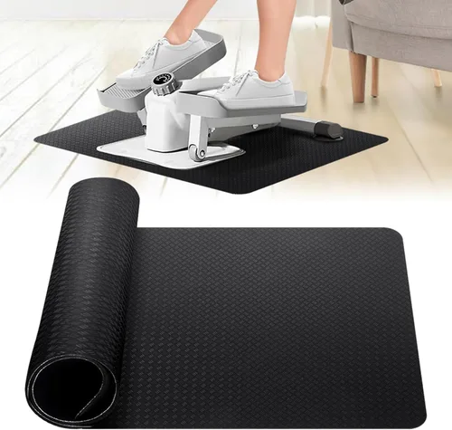 Vista 12 de Alfombrilla elíptica para debajo del escritorio, equipo de ejercicio antideslizante para bicicleta Peloton, pequeña alfombrilla de ejercicio