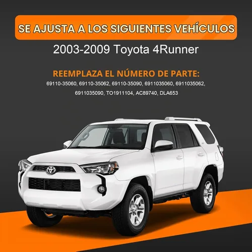 Vista 4 de Actuador de pestillo trasero para Toyota 4Runner 2003-2009 Accionador de bloqueo de puerta trasera Ensamblaje del pestillo del tronco Reemplaza