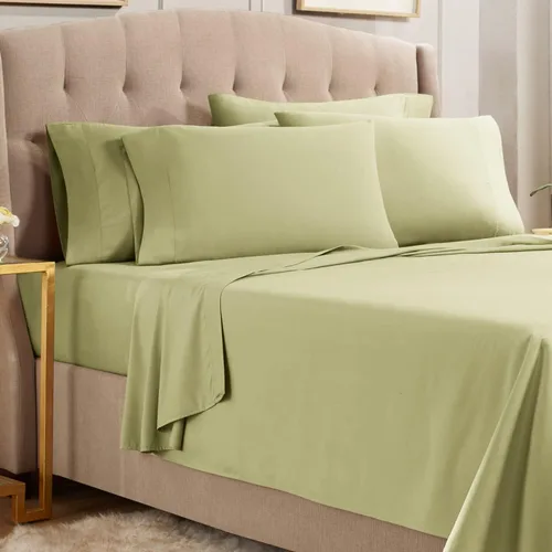 Vista 34 de Empyrean Juego de sábanas individuales - 110 GSM 4 piezas de sábanas para cama individual, sábanas de tamaño individual doble cepillado, sábanas