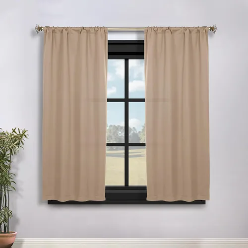 Vista 185 de Superior Cortinas Opacas, Oscurecimiento de Habitación, Dormitorio, Cortinas, Cocina, Acentos de Ventana de Sala de Estar, Bloqueo Solar, Térmico