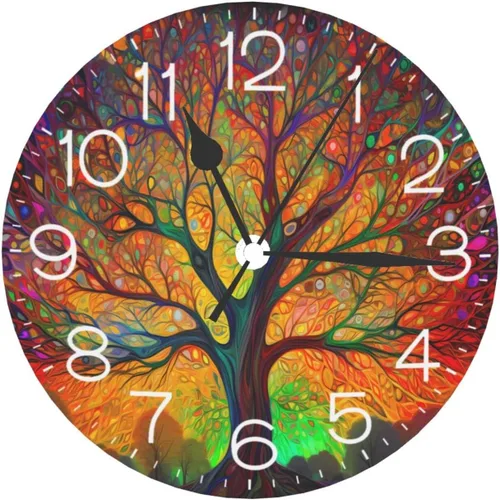 Vista 15 de Reloj de pared redondo 1776-2026, conmemorativo, silencioso, sin tictac, funciona con pilas, reloj de escritorio silencioso de cuarzo águila