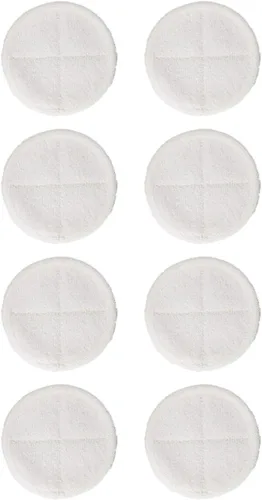 Vista 12 de Almohadillas de microfibra gris para fregar a vapor, 8 unidades, repuestos de tela de disco de trapeador reutilizables redondos, aptos