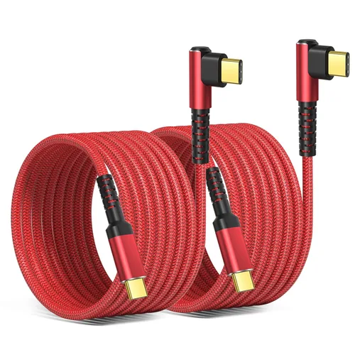 Vista 9 de OKRAY Cable USB C de 10 pies, paquete de 5 cables de carga rápida USB-C de 2-Gris