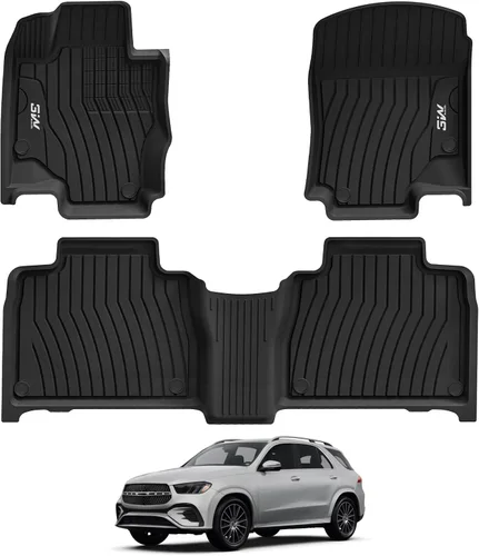 Vista 20 de 3W Alfombrillas para Toyota Sienna 2021-2026 LE/XLE (solo para 8 asientos), revestimiento de suelo TPE para todo tipo de clima, ajuste personalizado