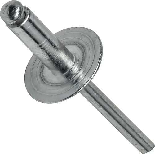 Vista 8 de Remaches Pop de Brida Grande - 1/8" x 1/2" (50 piezas) Resistentes, de Extremo Abierto, Aluminio Resistente a la Corrosión, Alta Resistencia a