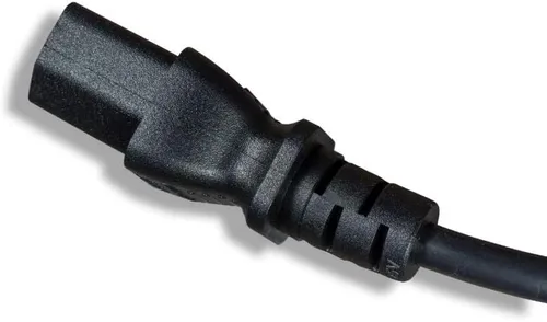 Vista 4 de European Schuko Cable de alimentación de ángulo recto, CEE 7/7 a IEC320 C13, 6 pies, 18 AWG, 16A, 250 V (ZWACSCA4-06), color negro