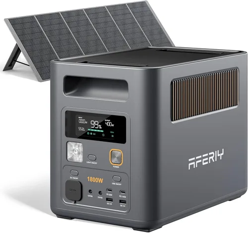 Vista 13 de AFERIY Estación de energía portátil 1024Wh, generador solar expandible a