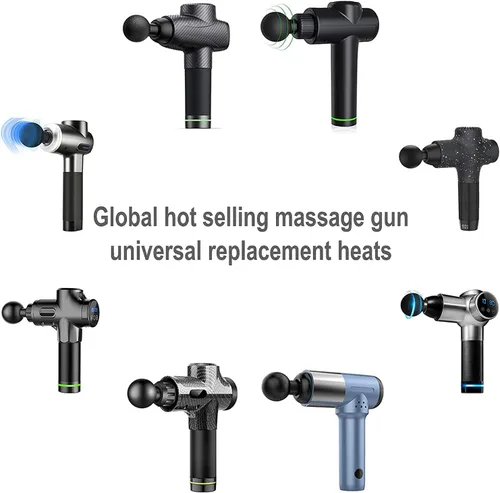 Vista 5 de Accesorios de pistola de masaje para Hypervolt Go, 12 cabezales de masajeador reemplazables para satisfacer diferentes necesidades de alivio