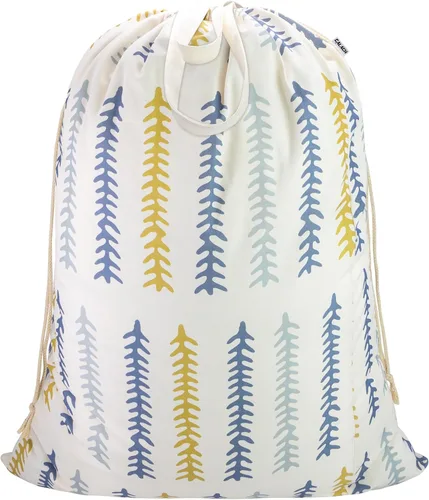 Vista 32 de Bolsa de lona para lavandería con asas y cordón 30 pulgadas de ancho x 35 Bolsa de almacenamiento de lona gruesa, grande, resistente, lavable