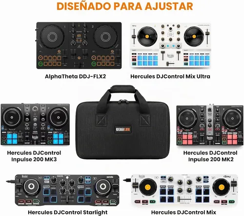 Vista 2 de Gearlux Estuche acolchado compacto para controlador de DJ Pioneer DDJ-FLX2