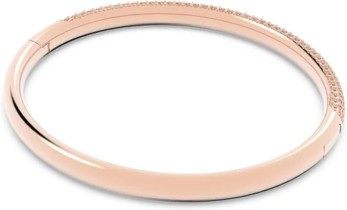 Vista 5 de Swarovski Brazalete Dextera, cristal transparente, acabado en tono oro rosa