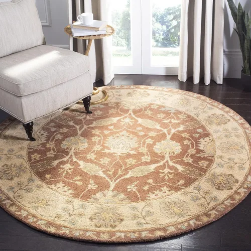 Vista 9 de SAFAVIEH Antiquity Collection AT315A - Alfombra de pasillo de lana oriental tradicional de primera calidad, 2 pies 3 pulgadas x 8 pies, marrón