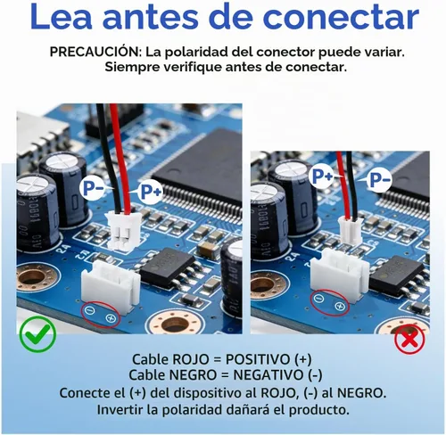Vista 3 de Batería Lipo de 3.7V 1000mAh 102050 Batería recargable de polímero de litio con conector JST PH2.0.000 in para altavoz Bluetooth, GPS, reloj