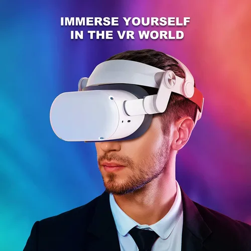 Vista 7 de Correa de cabeza para Oculus Quest 2 correa de repuesto Elite para Oculus Quest 2 accesorios Oculus Quest 2 compatible con dispositivos MetaOculus
