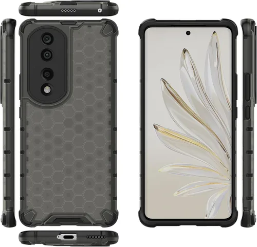 Vista 169 de Pzwoxukhov Funda compatible con Huawei Nova 3i, compatible con Huawei P Smart+ 2018 Honeycomb Anti-Drop Shock-Absorbing Case Negro