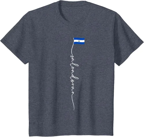 Vista 58 de Camiseta con la bandera salvadoreña de El Salvador