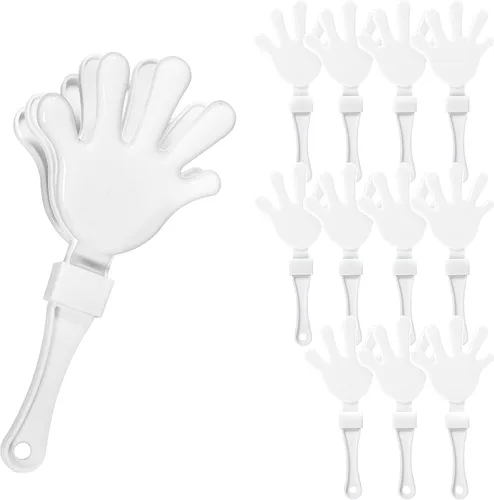Vista 16 de Windy City Novelties Paquete de 12 mini pinzas de mano de 7 pulgadas, ruidosos de plástico para juegos deportivos, rallyes de pep, portones traseros