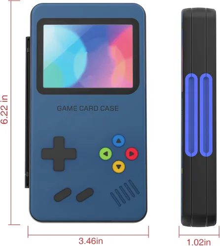 Vista 5 de Funda para tarjetas de juego Switch para Nintendo Switch/Switch OLED/Switch Lite, soporte para tarjetas de juegos con forro de color degradado