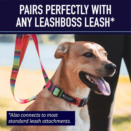 Vista 9 de Leash Boss Collar Martingale para perros – Cadena de acero Collar de nailon reflectante para perros grandes, medianos y pequeños Collar