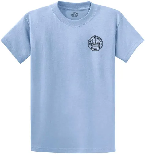 Vista 2 de Salty Joe's - Camisetas de algodón pesado con logotipo gráfico personalizado para hombre
