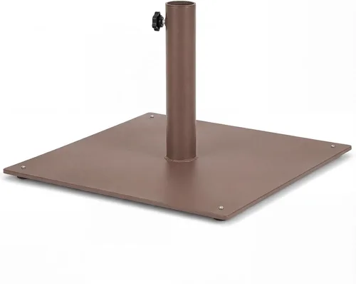 Vista 12 de Tangkula Base de sombrilla de patio de 35 libras, soporte de sombrilla resistente de 20 pulgadas, base cuadrada para sombrilla con almohadillas