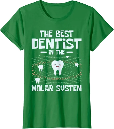 Vista 27 de El mejor dentista - Molar Teeth Dental Odontología DDS Camiseta Negro