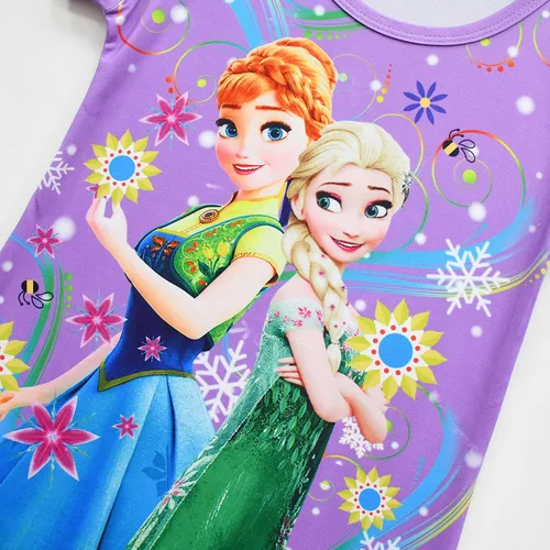 Vista 4 de YODISON Vestido de fiesta de princesa para niñas, vestido de Halloween con bolsa, morado (43.3 in3T-4T)