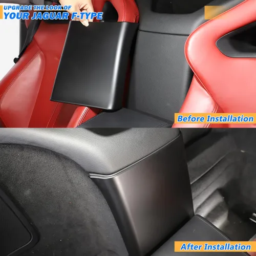 Vista 2 de Funda protectora para reposabrazos de control central de automóvil para Jaguar Tipo F 2013-2024, protector de caja de almacenamiento de consola