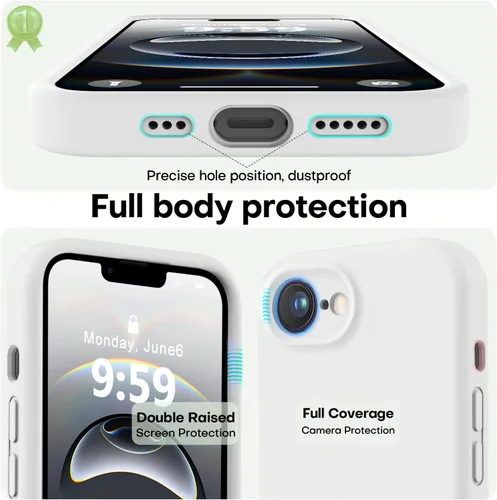 Vista 452 de LOVE 3000 Diseñada para Funda iPhone Air, Silicona Premium [Compatible con Magsafe][Forro de Microfibra Suave Anti-Rayones] Funda Protectora