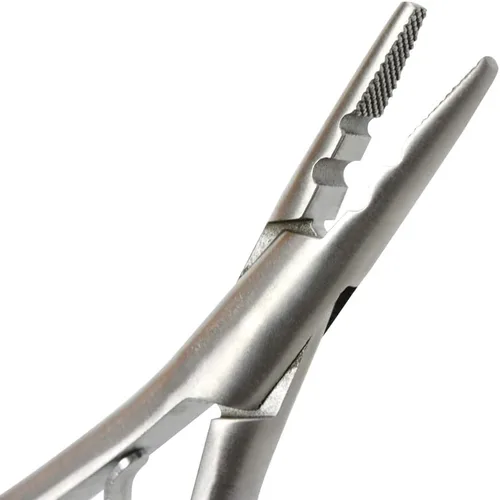 Vista 5 de 1 pieza de extensiones de cabello de acero inoxidable y alicates de extracción con 2 agujeros, herramienta de extensión de cabello para micro