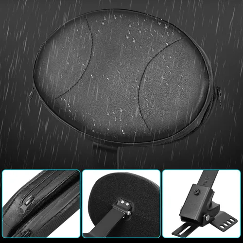 Vista 3 de Respaldo de conductor ajustable enchufable para motos AUFER, compatible con modelos Touring 1997-2024 Road King, Street Glide, Road Glide, Electra