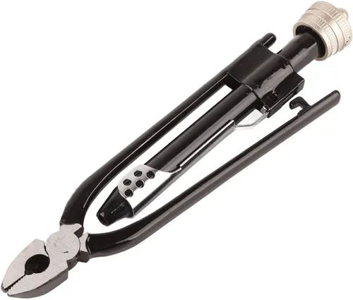Vista 3 de Alicates de seguridad para torsión de alambre, acero de alto carbono de 6 pulgadas con bloqueo de alambre eléctrico con retorno automático