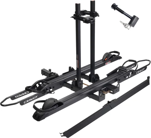 Vista 10 de CRAVOT CyberRack E1 - Portabicicletas eléctricas, capacidad de 100 libras, plegable, para enganche de remolque, portabicicletas eléctricas pesadas