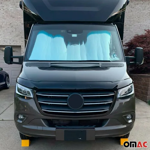 Vista 2 de OMAC Juego de deflector de protección contra insectos y visera de ventana para Mercedes Sprinter W907 910 2019-2026 3 piezas