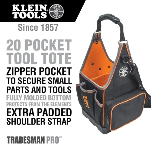 Vista 2 de Klein Tools 554158 –- 14 Tradesman Pro Organizador bolsa 8-Inch bolsa pulgadas