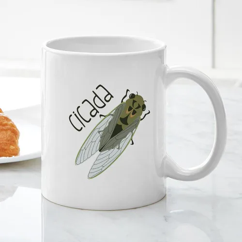 Vista 5 de CafePress Cicada Mugs - Taza de café de cerámica de 11 oz (11.0 fl oz)