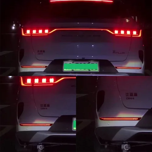 Vista 8 de Luz de freno LED para coche para BYD SONG PLUS 2020 2021 2022, LED Night DRL + luz de freno + señales de giro amarillas Streamer, Star Scan