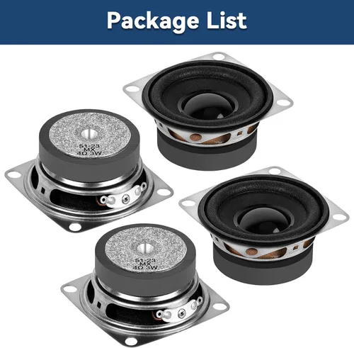 Vista 9 de MakerHawk 2 "4 ohmios 3W gama completa altavoz de audio estéreo Woofer altavoz para Arduino (4pcs)