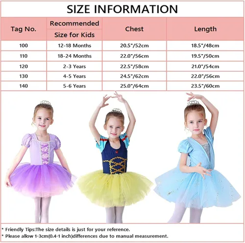 Vista 7 de REXREII Vestido de tutú de princesa para niñas pequeñas Rapunzel Sofía blanco nieve Frozen Elsa disfraz de Halloween